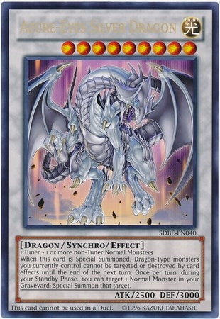 Azure-Eyes Silver Dragon (Oversized) (Silver Dragon) (SDBE-EN040) (VBX)