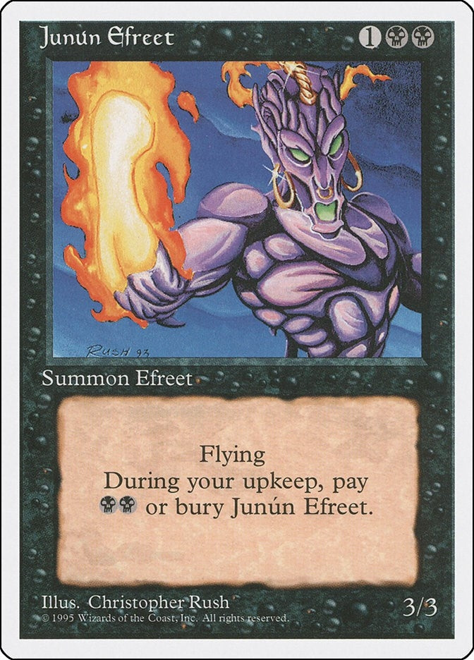Image for Junun Efreet (27) (Fourth Edition) - Magic: The Gathering