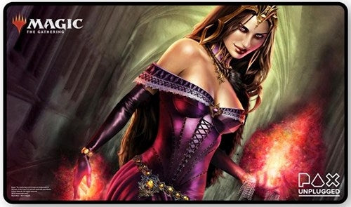 Image for Magic Playmat - PAX Unplugged 2018 Limited Edition - Standard Foil Magic and Planeswalker logo - Liliana of the Veil - Playmats