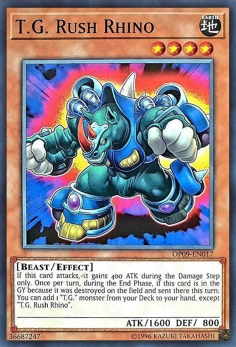 Image for T.G. Rush Rhino (OP09-EN017) (OP09) - YuGiOh