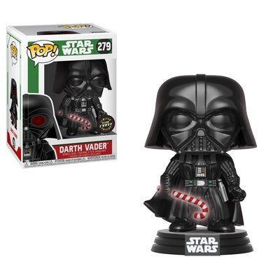 Image for Star Wars: Holiday - Darth Vader (w/Cane) (Bobble-Head) (Glow in the Dark) (Limited Edition Chase) - Funko