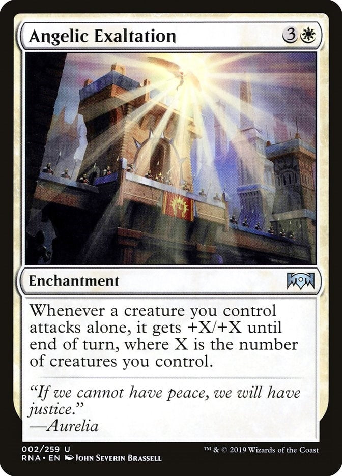Image for Angelic Exaltation (2) (Ravnica Allegiance) - Magic: The Gathering