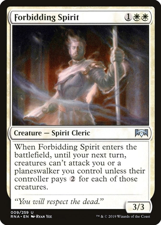 Image for Forbidding Spirit (9) (Ravnica Allegiance) - Magic: The Gathering