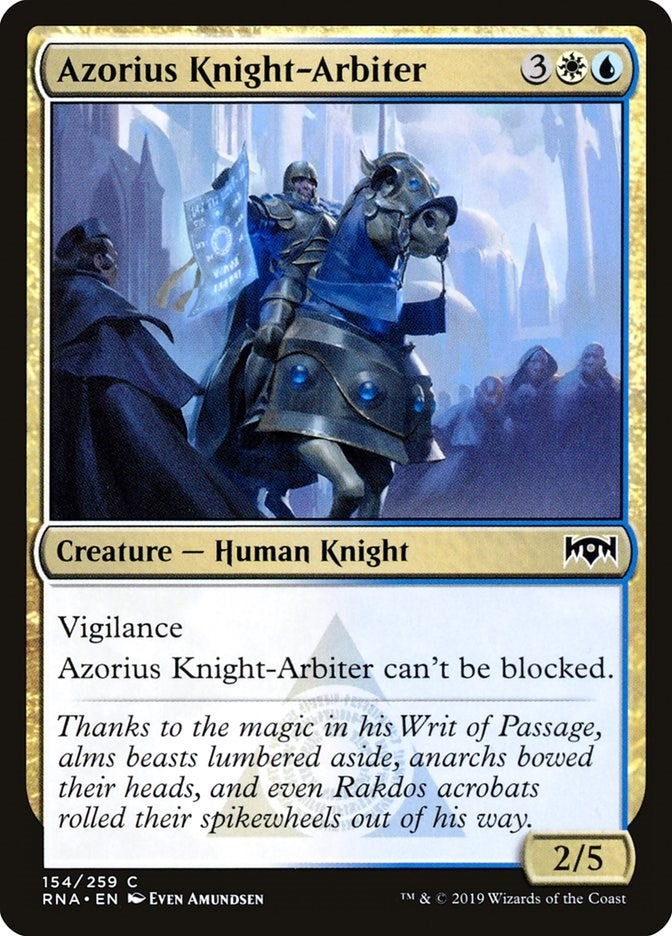 Image for Azorius Knight-Arbiter (154) (Ravnica Allegiance) - Magic: The Gathering