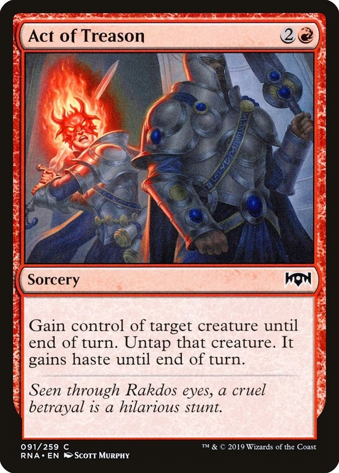 Image for Act of Treason (91) (Ravnica Allegiance) - Magic: The Gathering