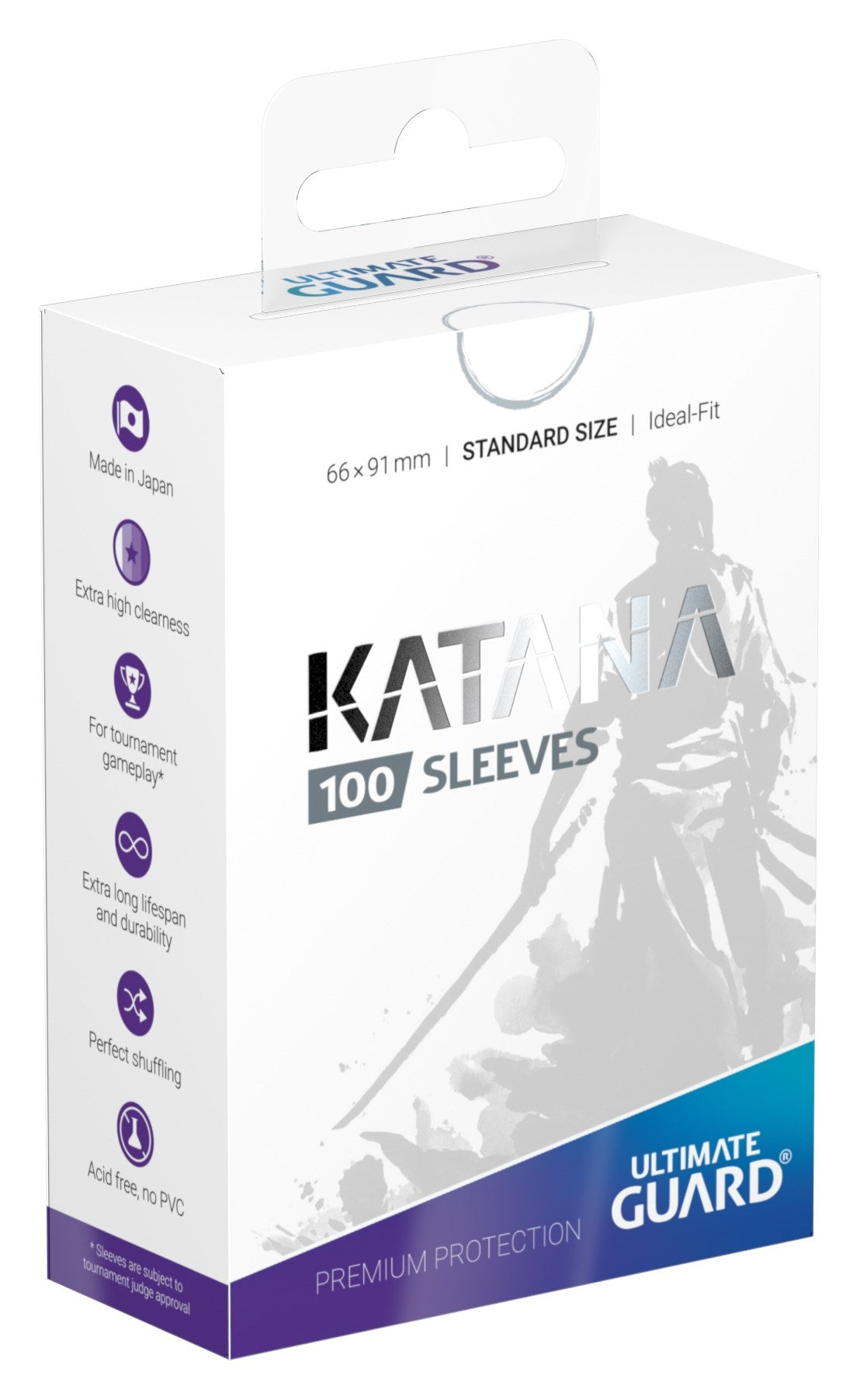 Image for Katana 2018 Standard Size Sleeves - White (100-Pack) - Card Sleeves