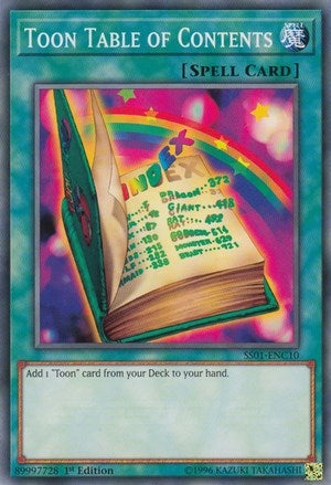 Image for Toon Table of Contents (SS01-ENC10) (SS01) - YuGiOh