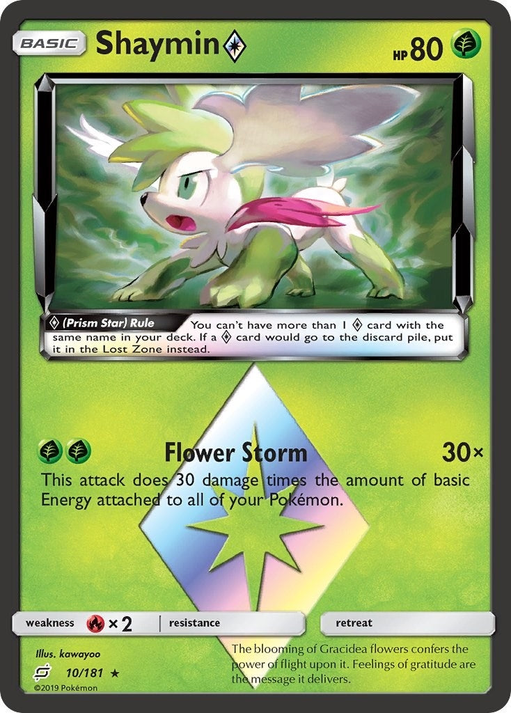 Image for Shaymin Prism Star (10/181) (SM9) - Pokemon