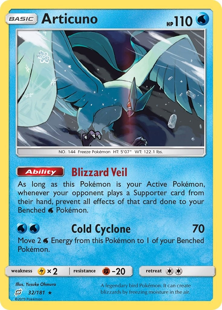 Image for Articuno (32/181) (SM9) - Pokemon