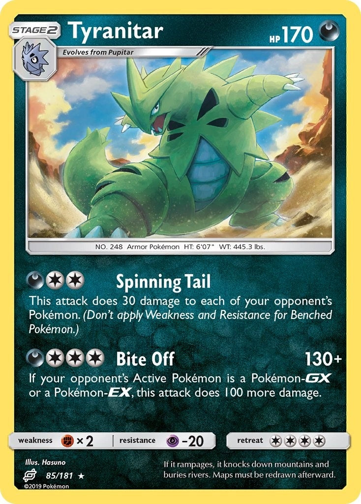 Image for Tyranitar (85/181) (SM9) - Pokemon