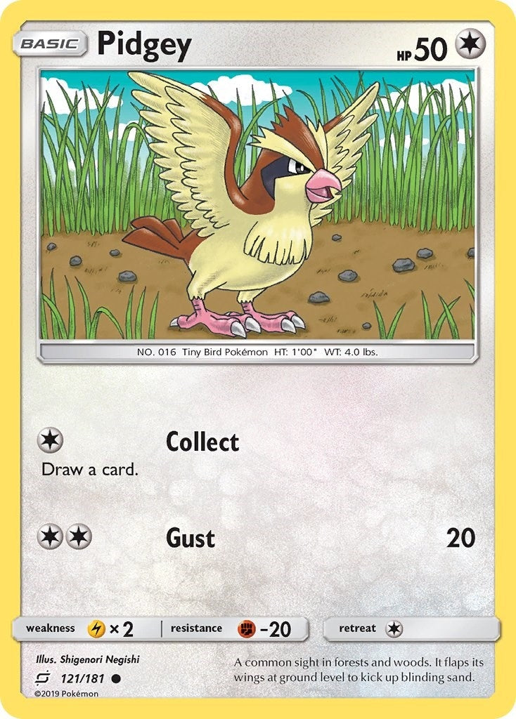 Image for Pidgey (121) (121/181) (SM9) - Pokemon