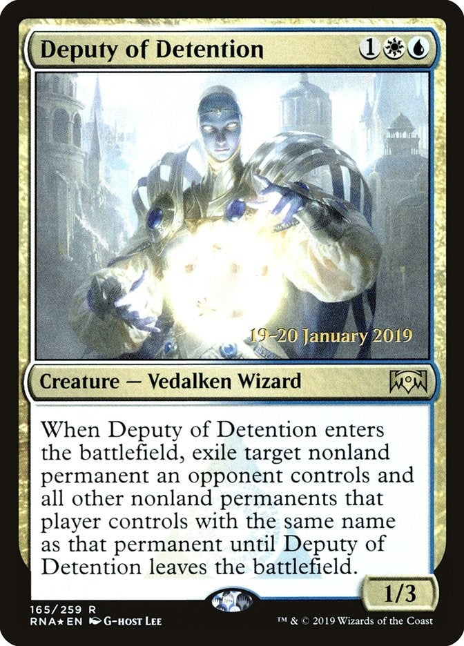 Image for Deputy of Detention (165) (Prerelease Cards) - Magic: The Gathering