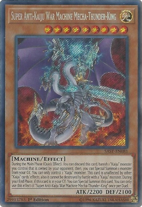 Image for Super Anti-Kaiju War Machine Mecha-Thunder-King (SAST-EN081) (SAST) - YuGiOh