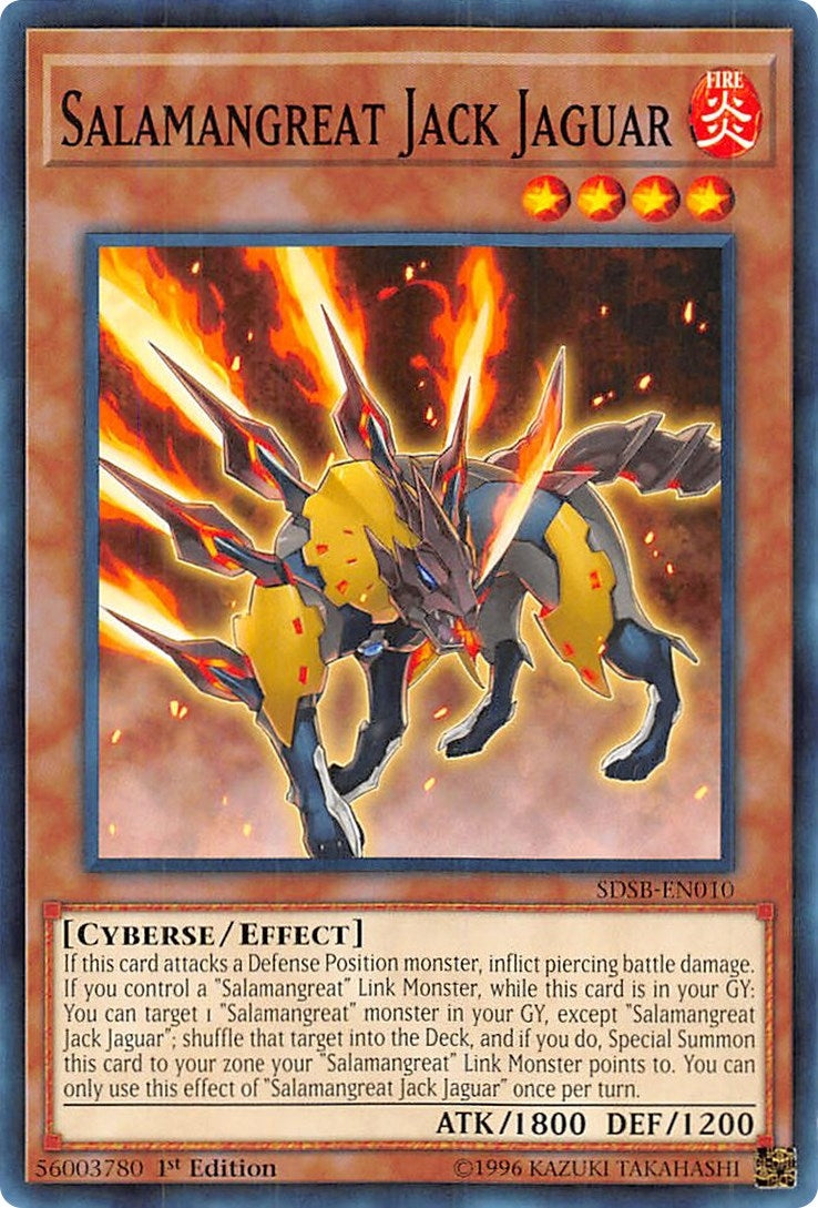 Image for Salamangreat Jack Jaguar (SDSB-EN010) (SDSB) - YuGiOh