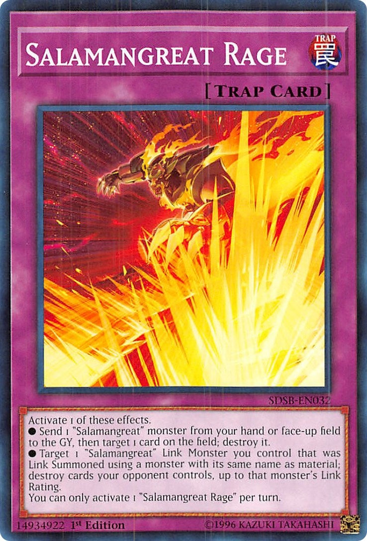 Image for Salamangreat Rage (SDSB-EN032) (SDSB) - YuGiOh
