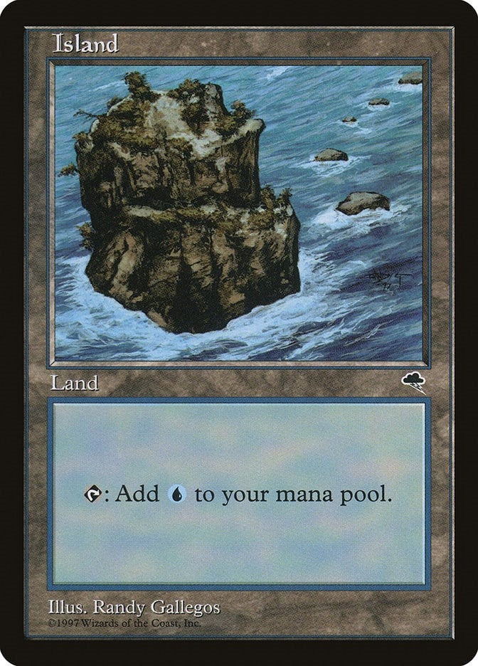 Image for Island (Rocky Path) (335) (Tempest) - Magic: The Gathering
