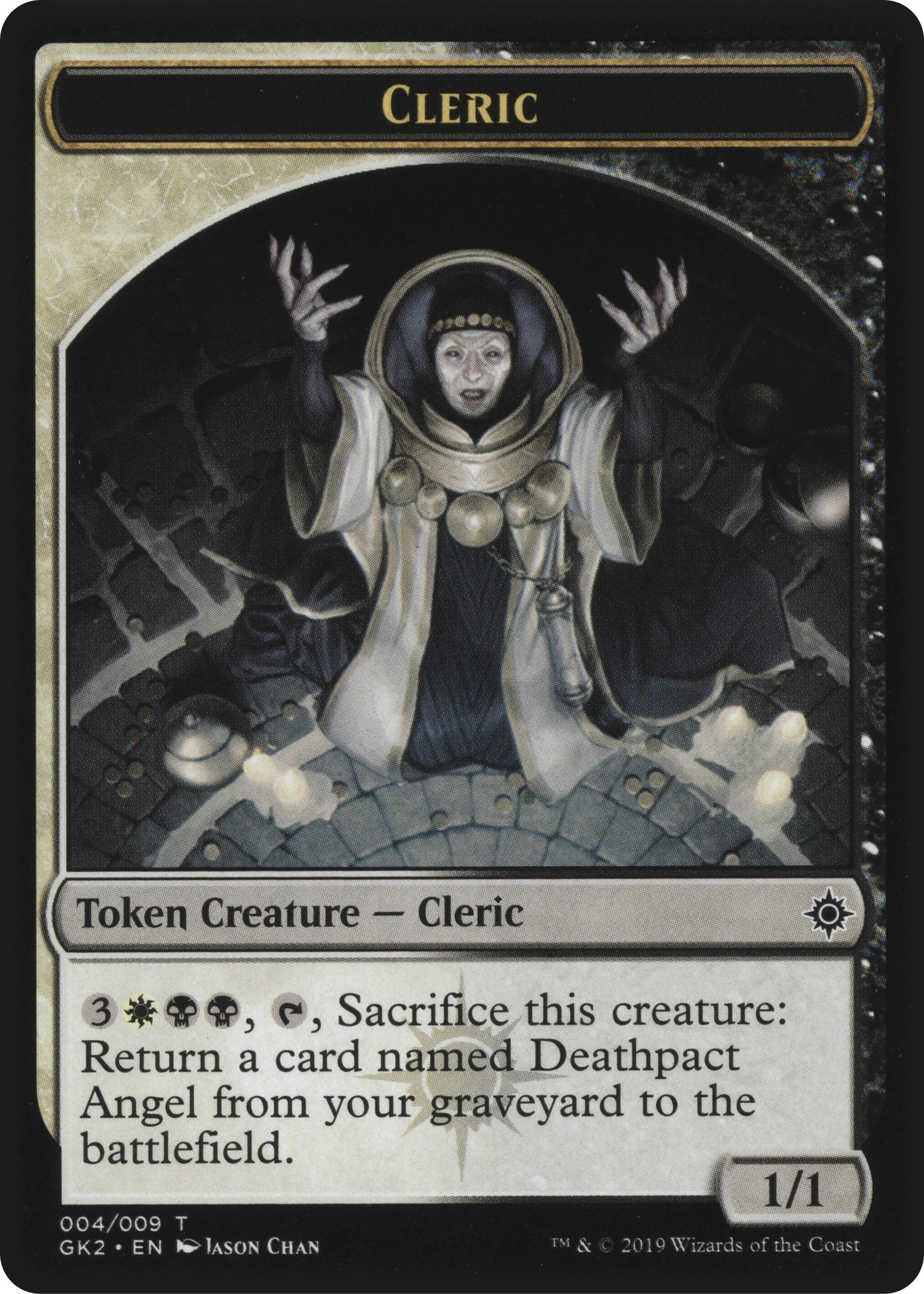 Image for Cleric // Treasure Double-Sided Token (4 // 12) (Ravnica Allegiance: Guild Kits) - Magic: The Gathering