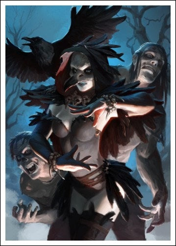 Image for Raven Necromancer - Heroes and Villains - Matte Card Sleeves (60-Pack) (FN2) - Card Sleeves