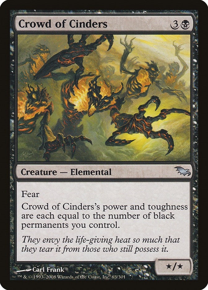 Image for Crowd of Cinders (63) (Shadowmoor) - Magic: The Gathering