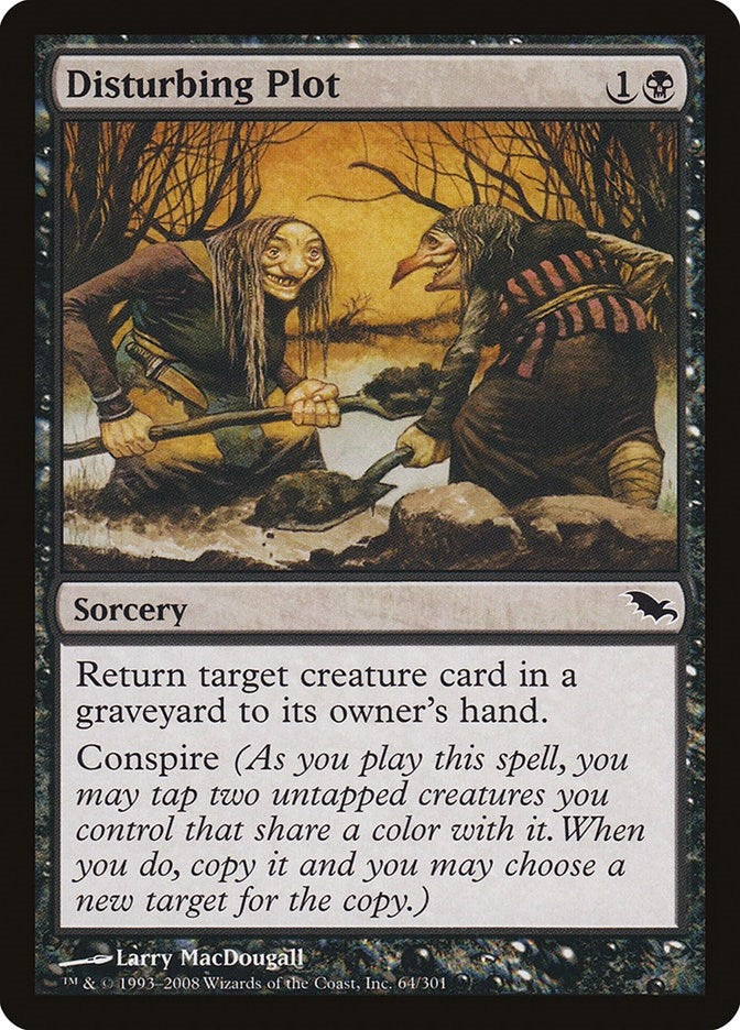Image for Disturbing Plot (64) (Shadowmoor) - Magic: The Gathering