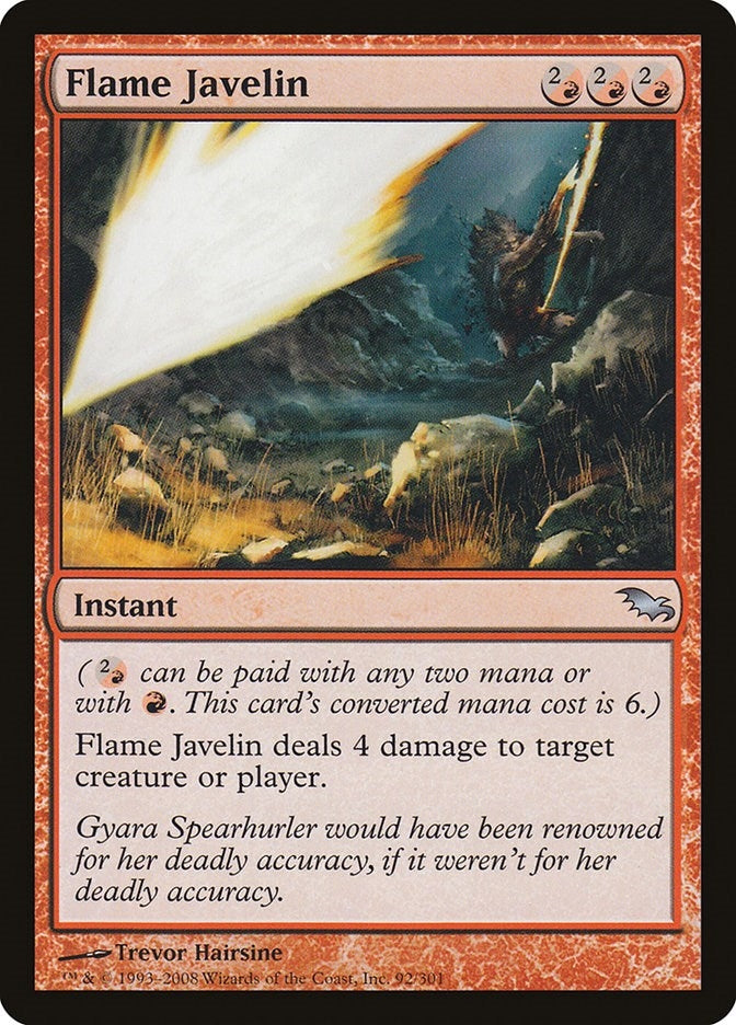 Image for Flame Javelin (92) (Shadowmoor) - Magic: The Gathering