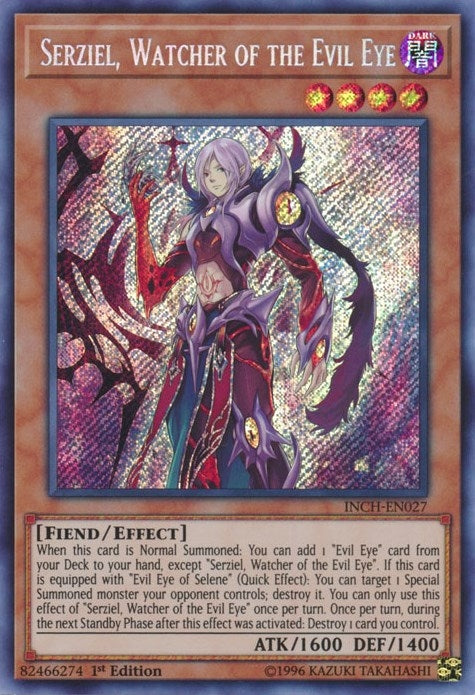 Image for Serziel, Watcher of the Evil Eye (INCH-EN027) (INCH) - YuGiOh