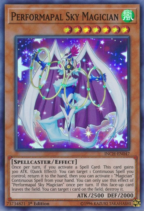 Image for Performapal Sky Magician (INCH-EN047) (INCH) - YuGiOh