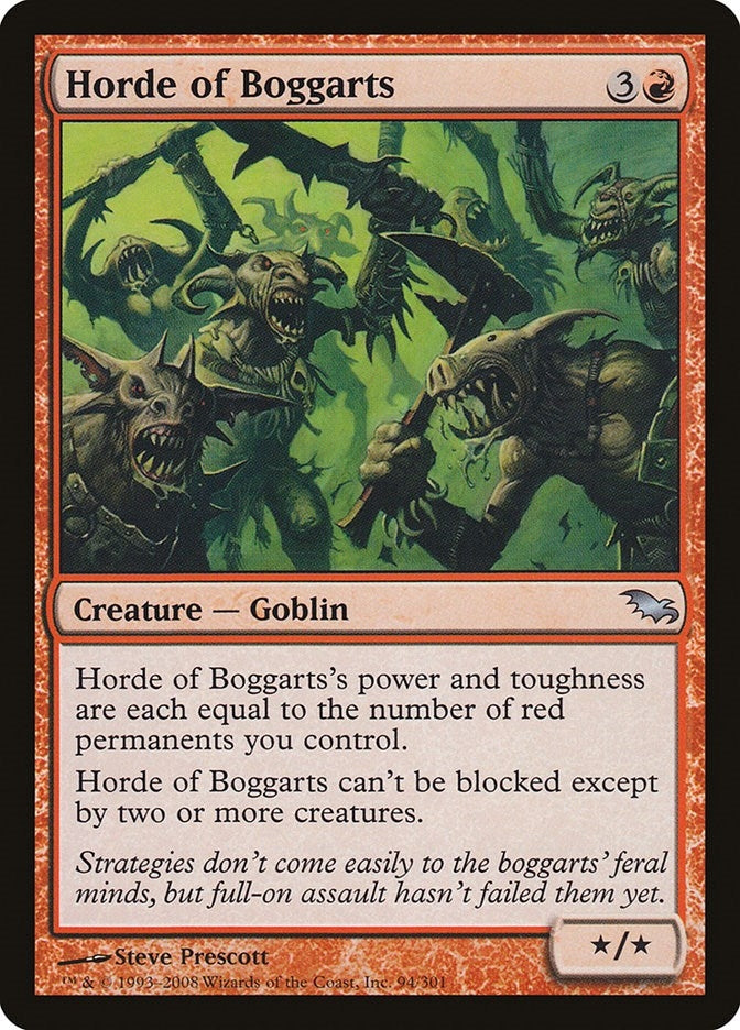 Image for Horde of Boggarts (94) (Shadowmoor) - Magic: The Gathering