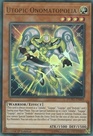 Image for Utopic Onomatopoeia (DUPO-EN009) (DUPO) - YuGiOh