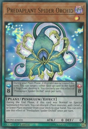 Image for Predaplant Spider Orchid (DUPO-EN035) (DUPO) - YuGiOh
