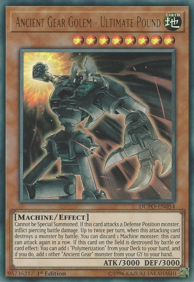 Image for Ancient Gear Golem - Ultimate Pound (DUPO-EN054) (DUPO) - YuGiOh