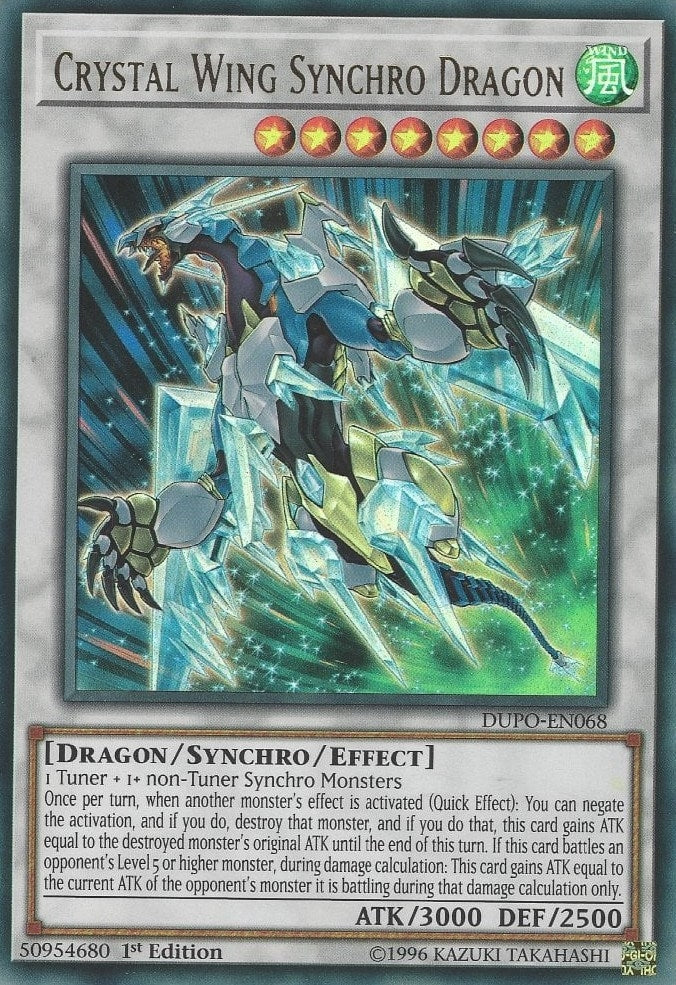 Image for Crystal Wing Synchro Dragon (DUPO-EN068) (DUPO) - YuGiOh