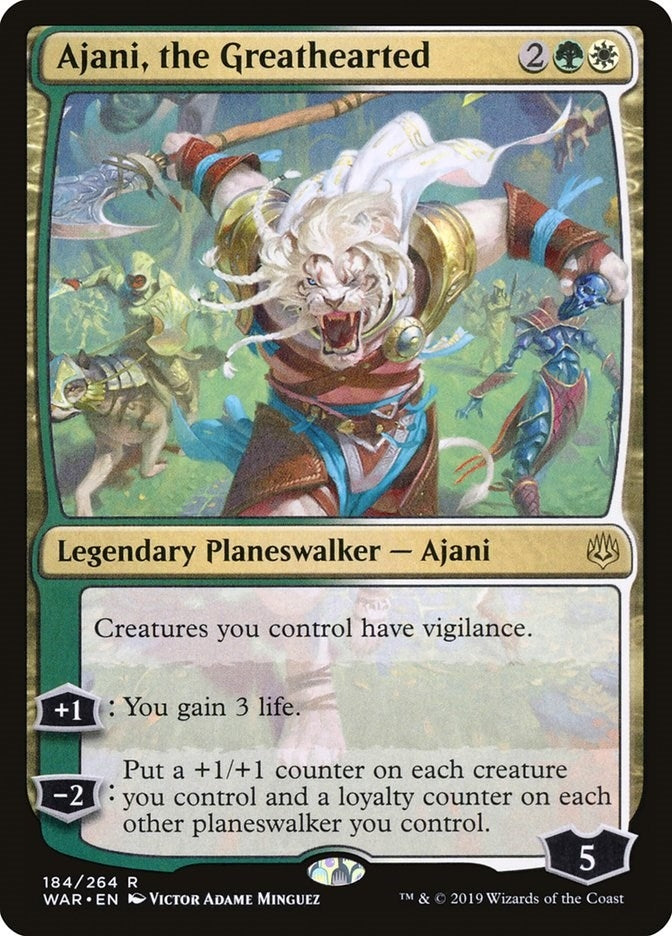 Image for Ajani, the Greathearted (184) (War of the Spark) - Magic: The Gathering