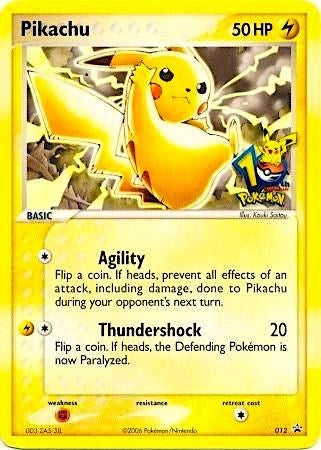 Image for Pikachu - 012 (10th Anniversary) (012) (MCAP) - Pokemon
