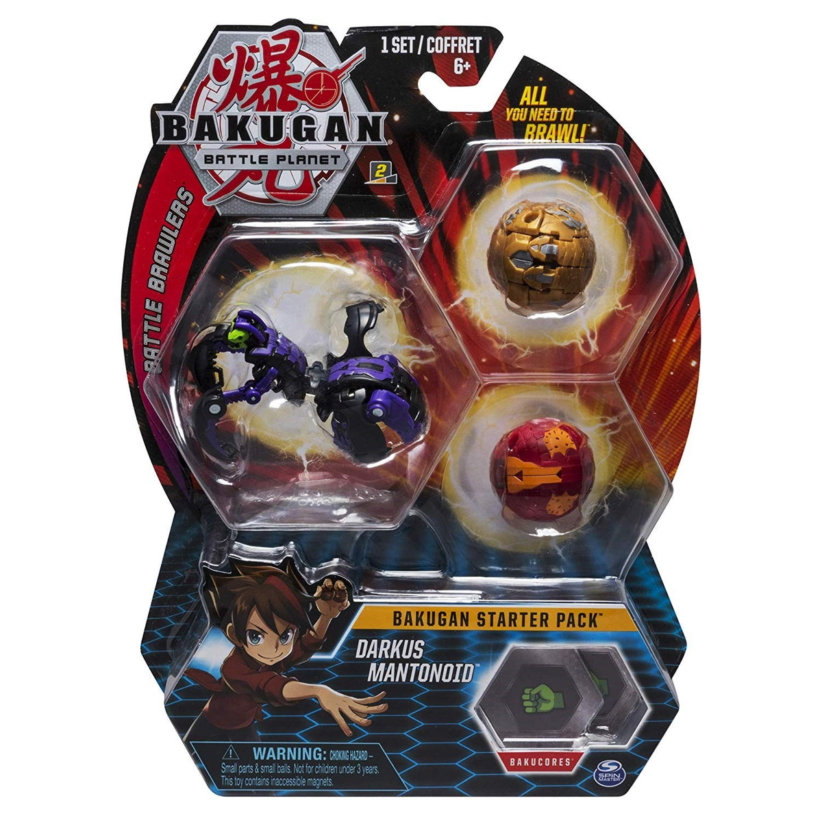 Image for Bakugan Starter 3-Pack - Darkus Mantonoid - Bakugan TCG