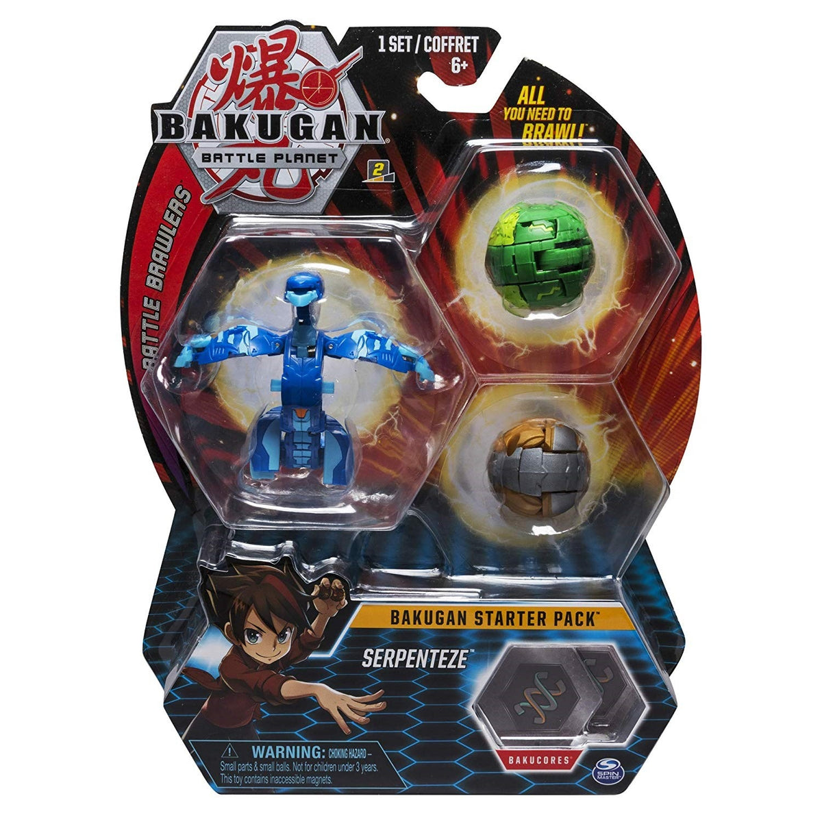 Image for Bakugan Starter 3-Pack - Aquos Serpenteze - Bakugan TCG