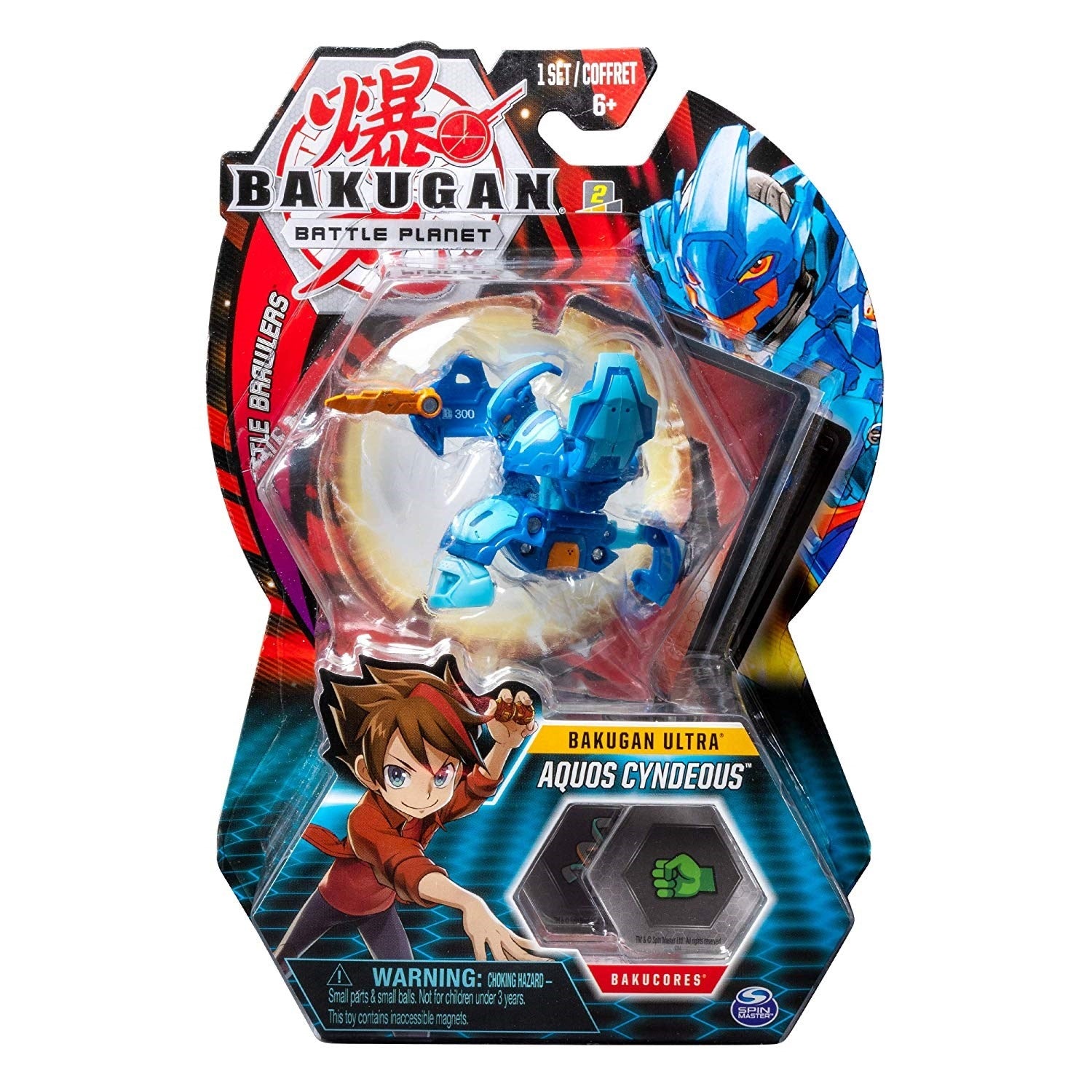 Image for Bakugan Ultra 3-inch Tall Collectible Transforming Creature - Aquos Cyndeous - Bakugan TCG