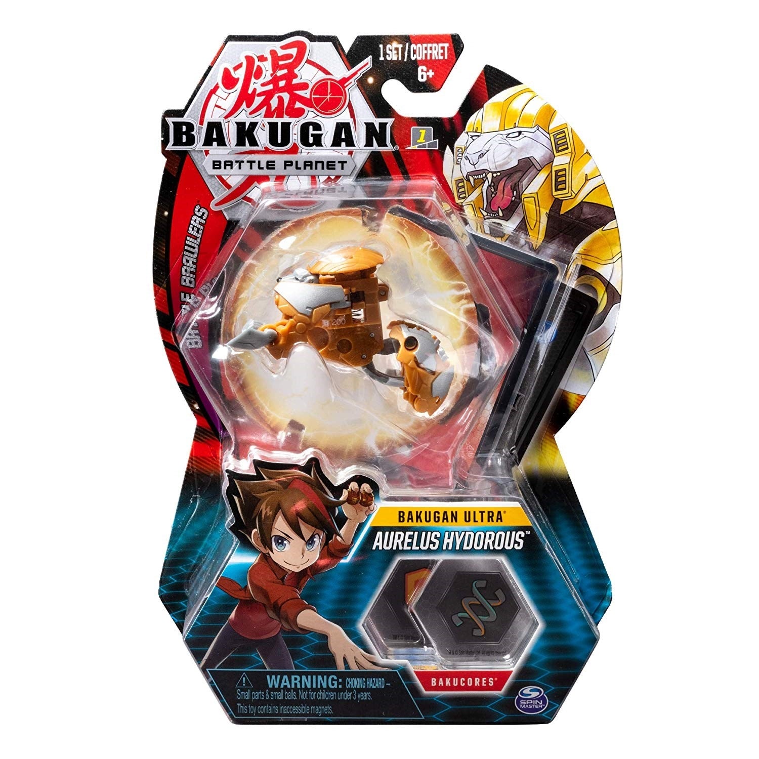 Image for Bakugan Ultra 3-inch Tall Collectible Transforming Creature - Aurelus Hydorous - Bakugan TCG
