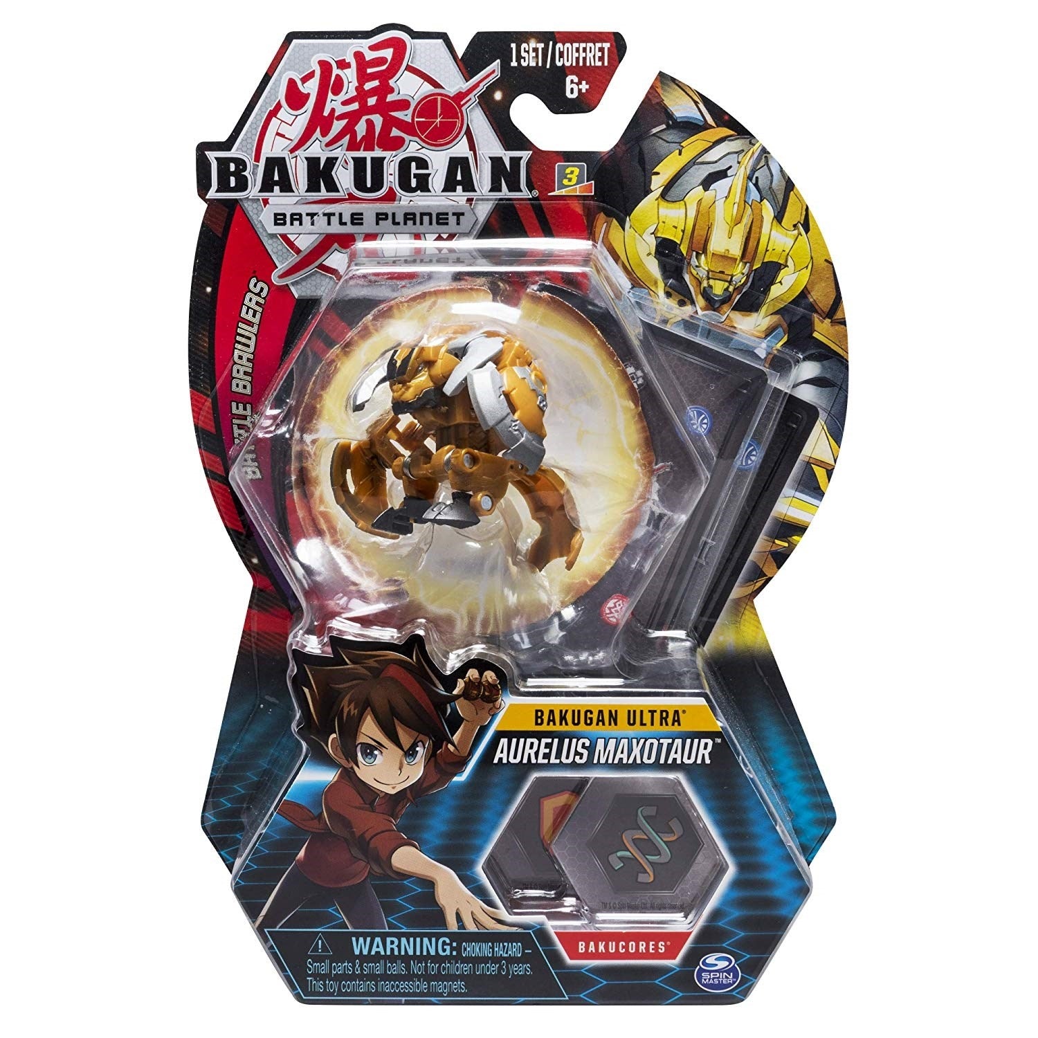 Image for Bakugan Ultra 3-inch Tall Collectible Transforming Creature - Aurelus Maxotaur - Bakugan TCG