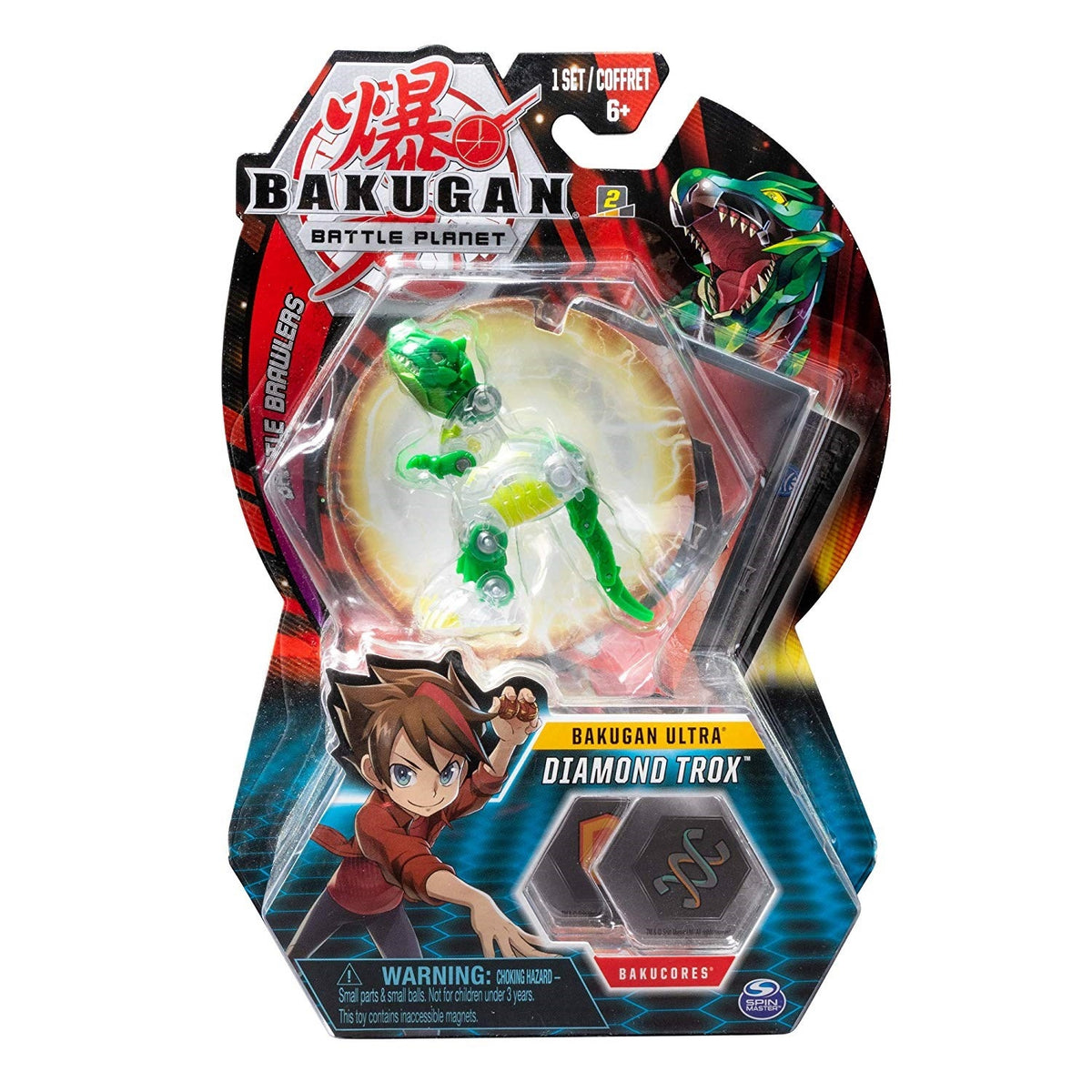 Image for Bakugan Ultra 3-inch Tall Collectible Transforming Creature - Diamond Trox - Bakugan TCG