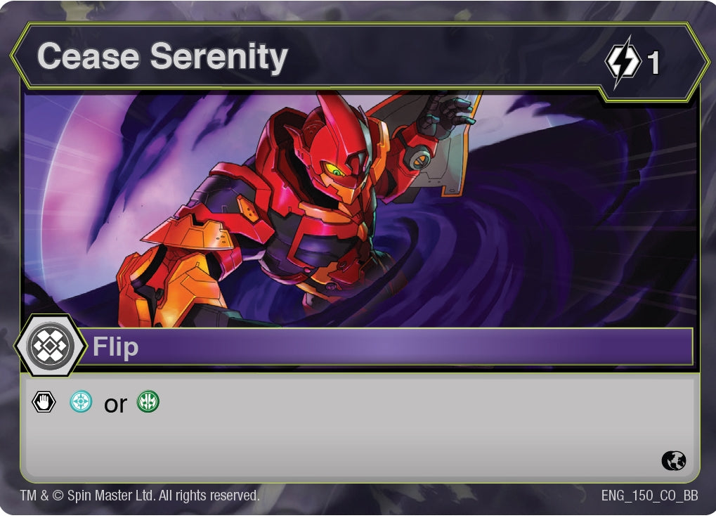 Image for Cease Serenity (150) (Battle Brawlers) - Bakugan TCG