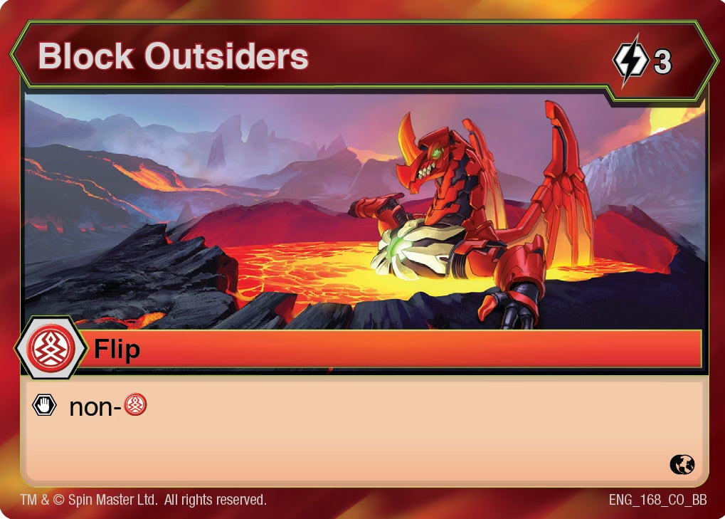 Image for Block Outsiders (168) (Battle Brawlers) - Bakugan TCG