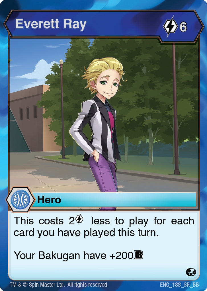 Image for Everett Ray (188) (Battle Brawlers) - Bakugan TCG