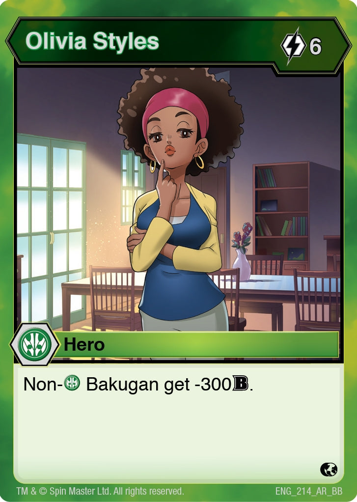 Image for Olivia Styles (214) (Battle Brawlers) - Bakugan TCG