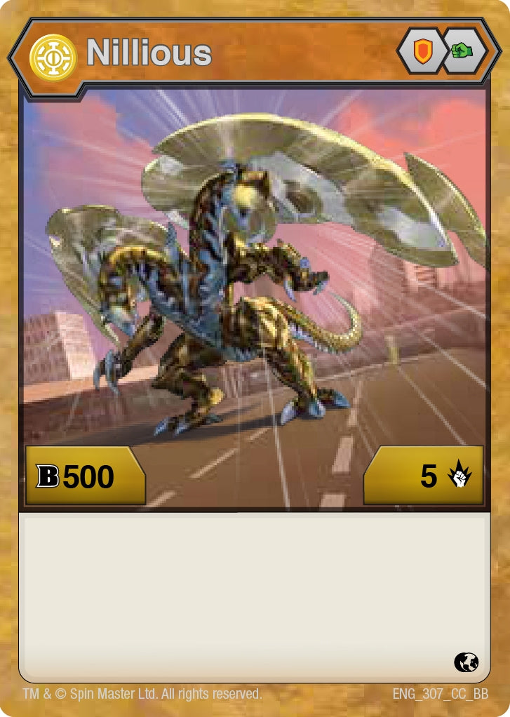 Image for Nillious (307) (307) (Battle Brawlers) - Bakugan TCG