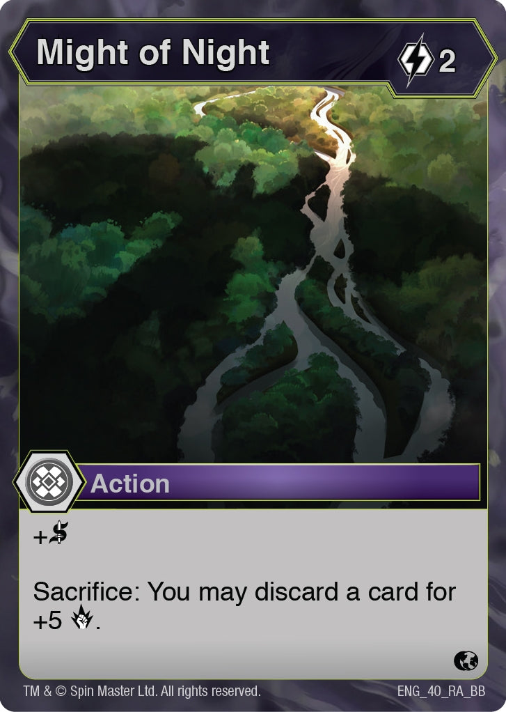 Image for Might of Night (40) (Battle Brawlers) - Bakugan TCG