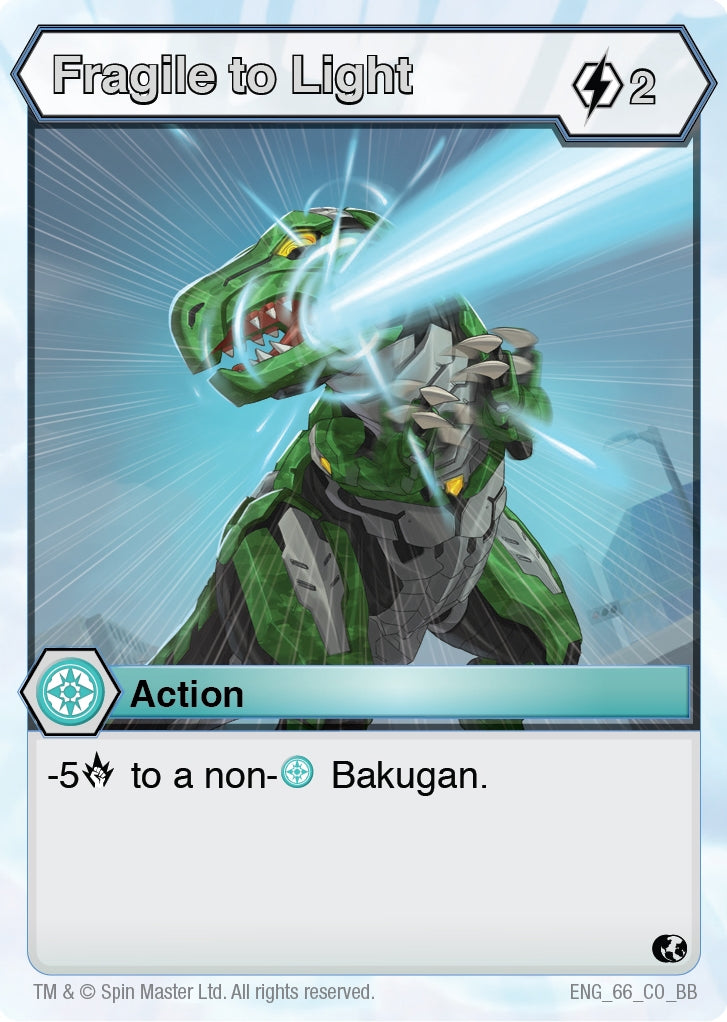 Image for Fragile to Light (66) (Battle Brawlers) - Bakugan TCG