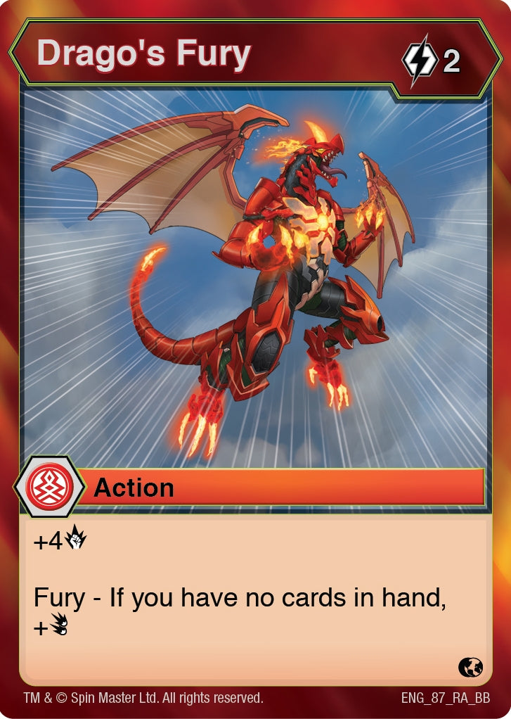 Image for Drago's Fury (87) (Battle Brawlers) - Bakugan TCG