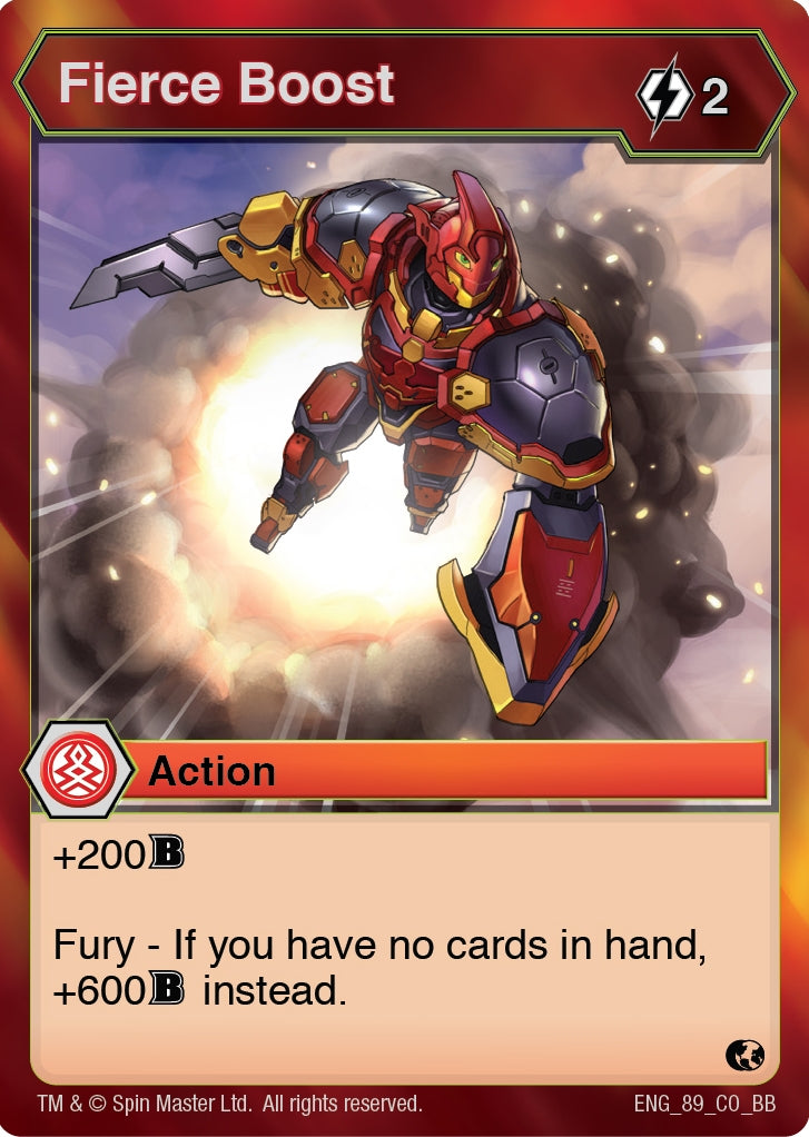 Image for Fierce Boost (89) (Battle Brawlers) - Bakugan TCG