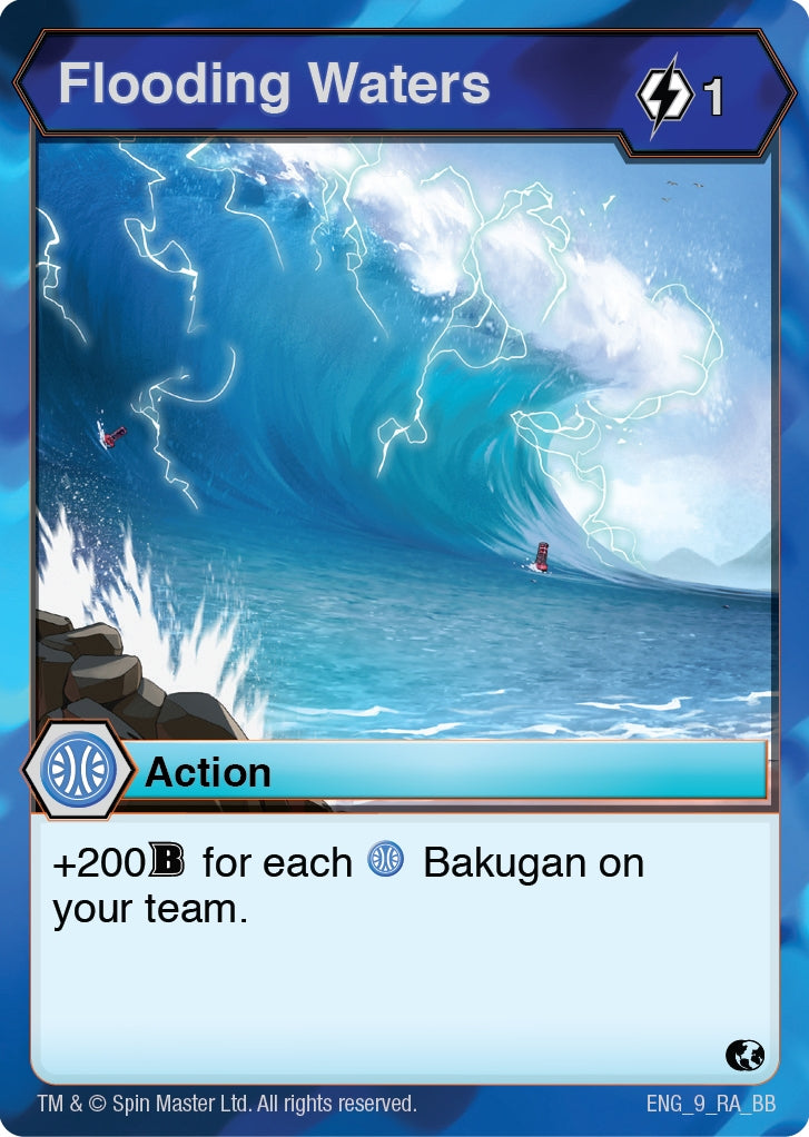 Image for Flooding Waters (9) (Battle Brawlers) - Bakugan TCG